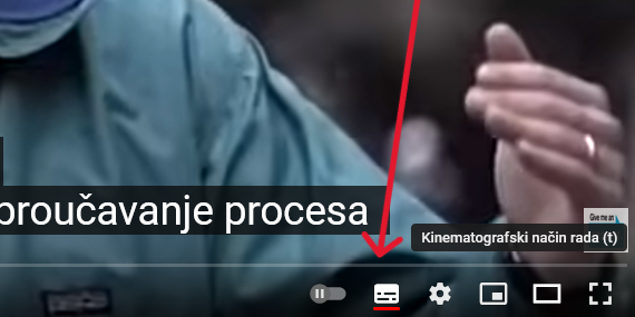 Oznaka uključenih titlova